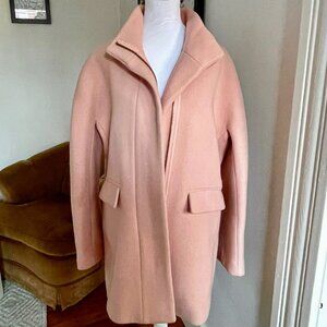 J. Crew Stadium Wool Blend Cocoon Coat / Light Pink / Sz 12